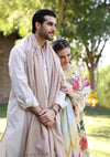 Elegent dress SUNSHINE BOUQUET from ELAF's "PRINT CHIKANKARI" 2024 Collection.